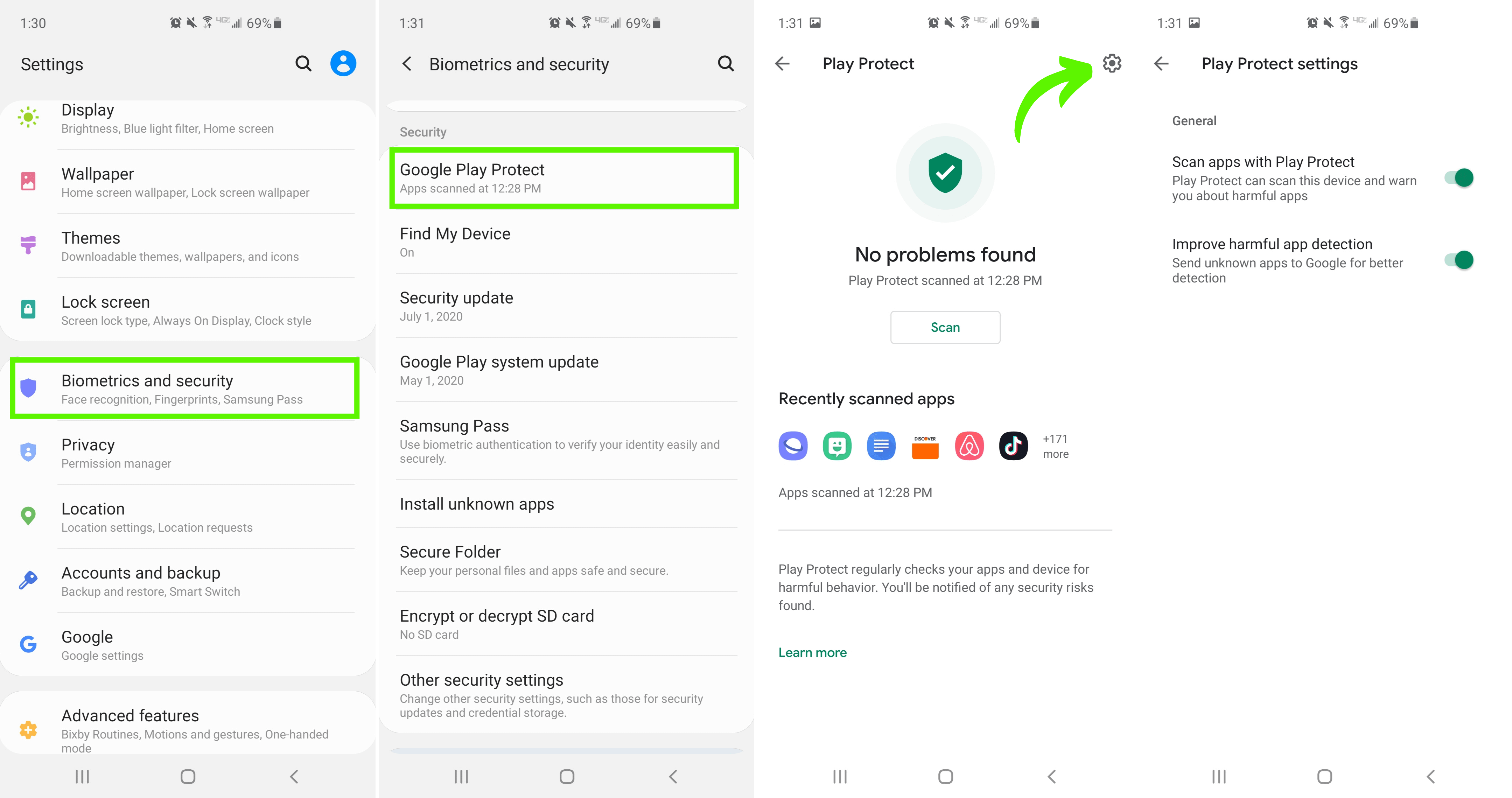 How to access Google Play Protect