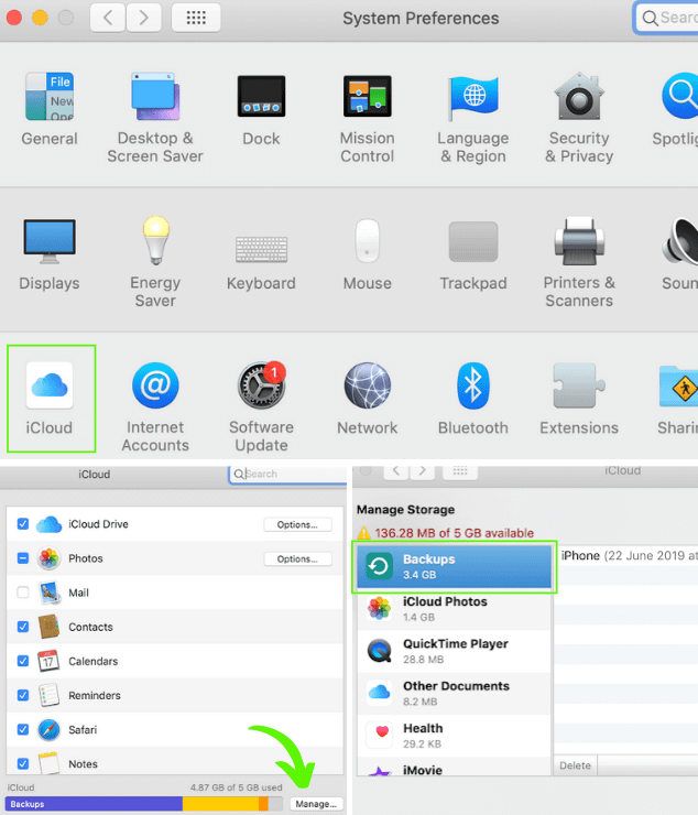 How to clear space on iCloud from a Mac