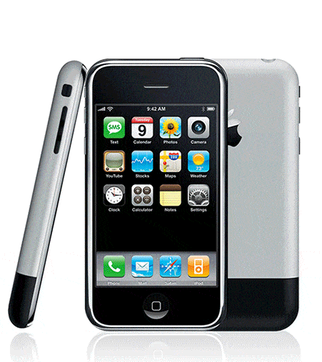 Gif of the Evolution of the iPhone
